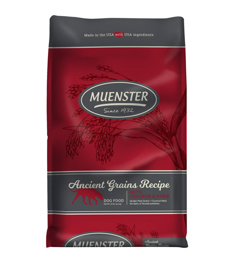 Muenster Ancient Grains with Chicken Pork Dog Food