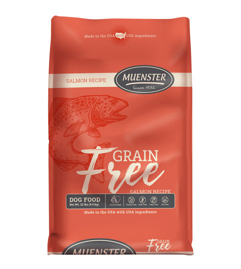 Muenster Grain Free Salmon Dog Food Gluten and Poultry Free