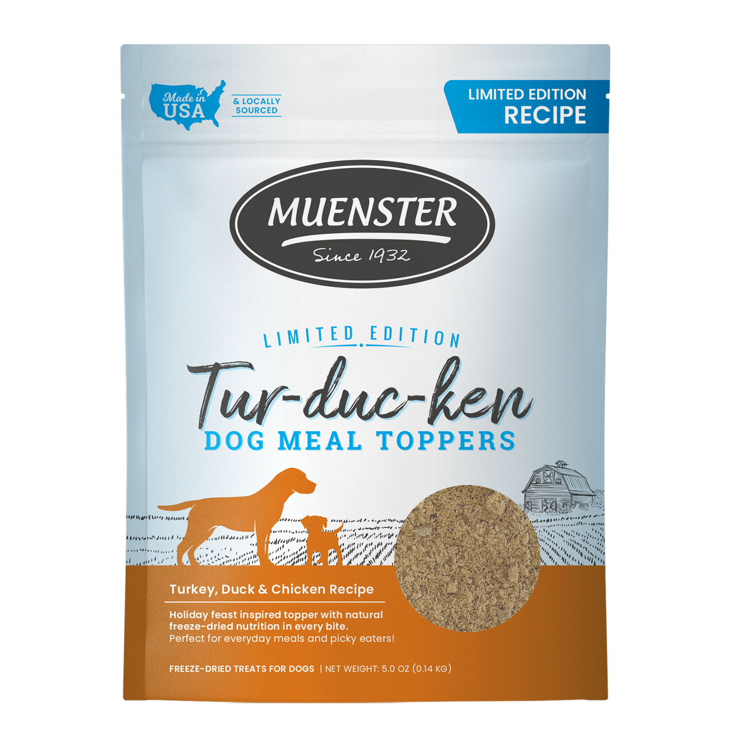 Limited Edition Freeze-Dried Tur-duc-ken Dog Meal Topper
