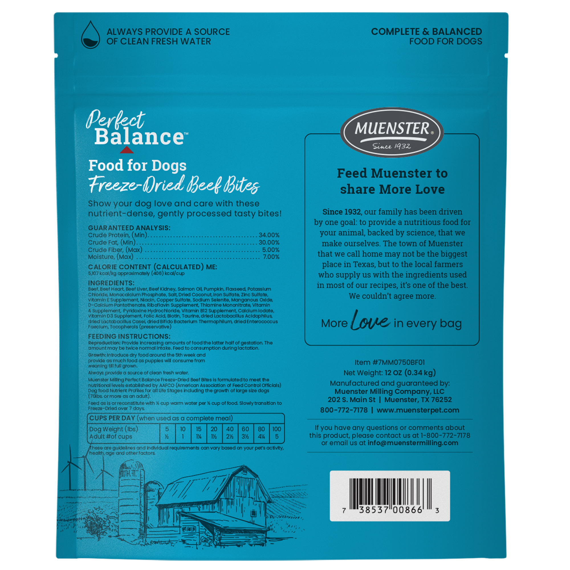 Beef Bites Bag back