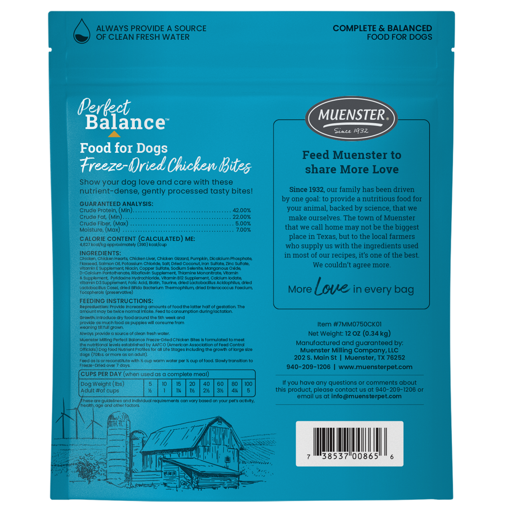 Chicken bites bag back