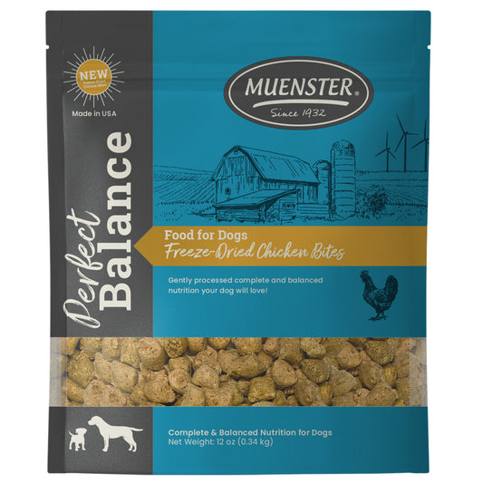 Perfect Balance Freeze-Dried Chicken Bites, Complete & Balanced food for dogs