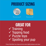 Beef Liver One Ingredient Freeze-Dried Dog Treats, 3 oz bag