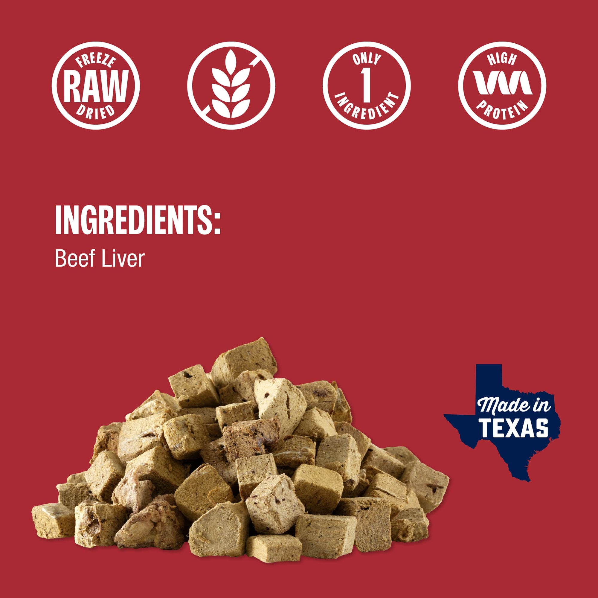 Freeze-Dried All-Beef Liver Treats