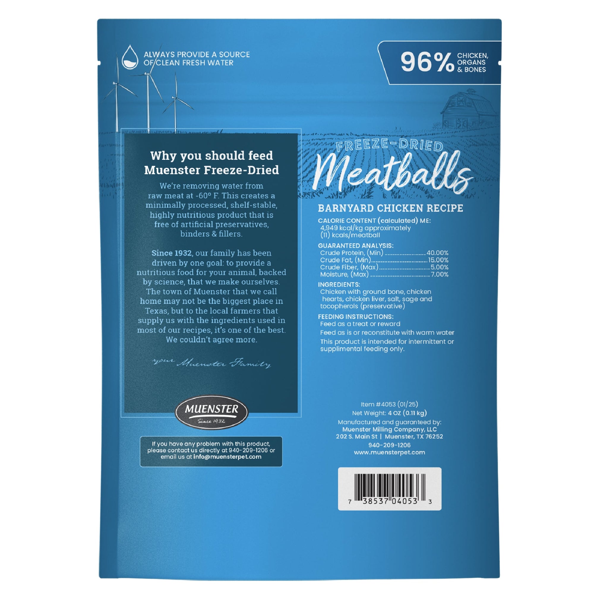 Freeze-Dried Chicken Meatballs Dog Treats