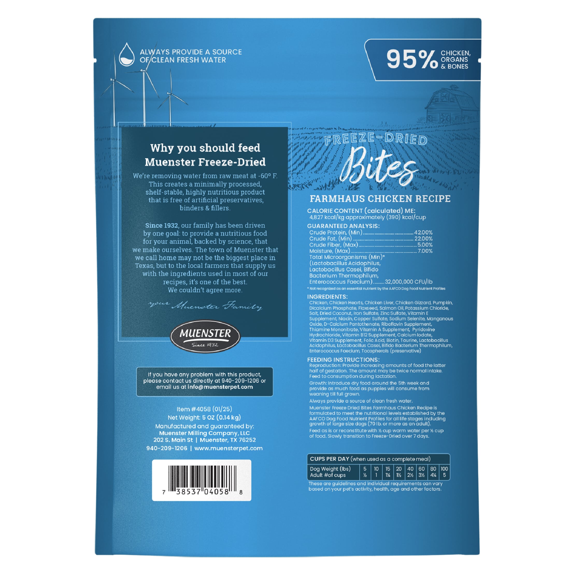 Freeze-Dried Chicken Bites Complete & Balanced Food and Treats for Dogs