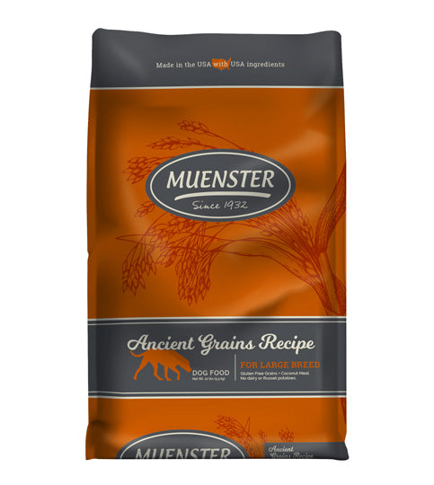 Muenster Ancient Grains Recipe for Large Breed Dog Food