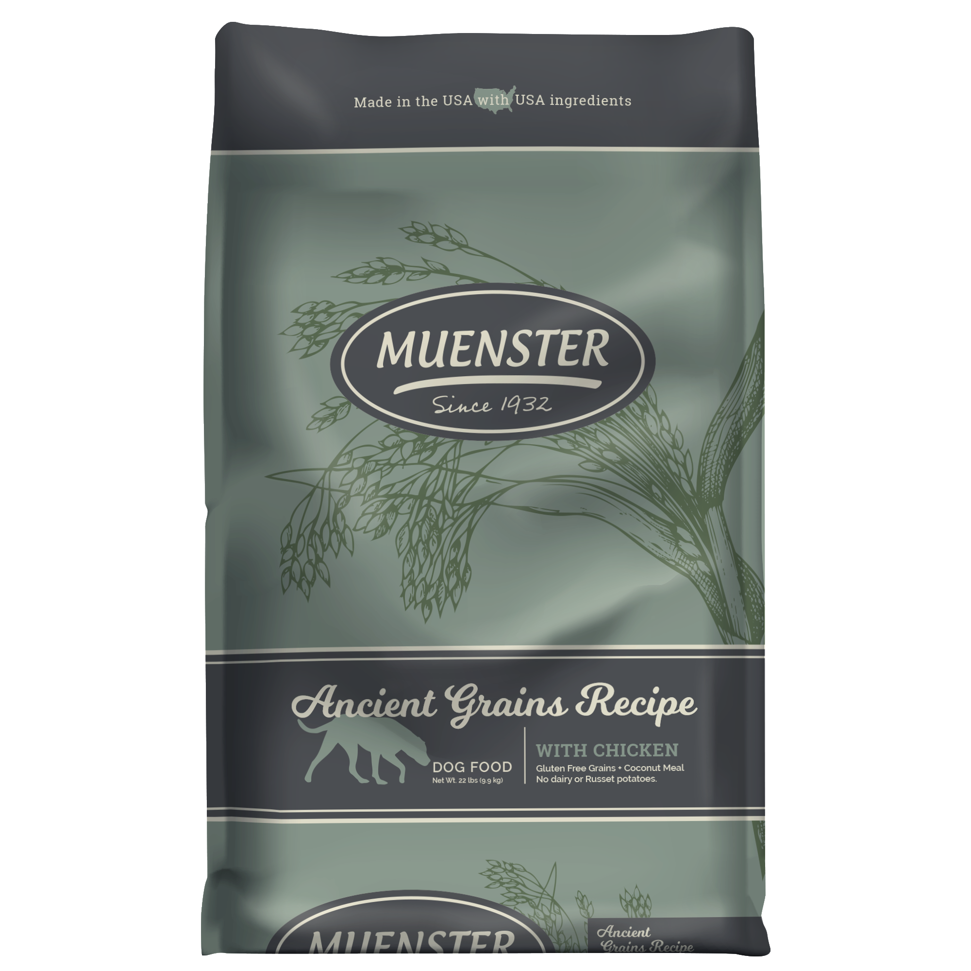 Muenster Ancient Grains Dog Food | Gluten-free Sorghum & Millet ...