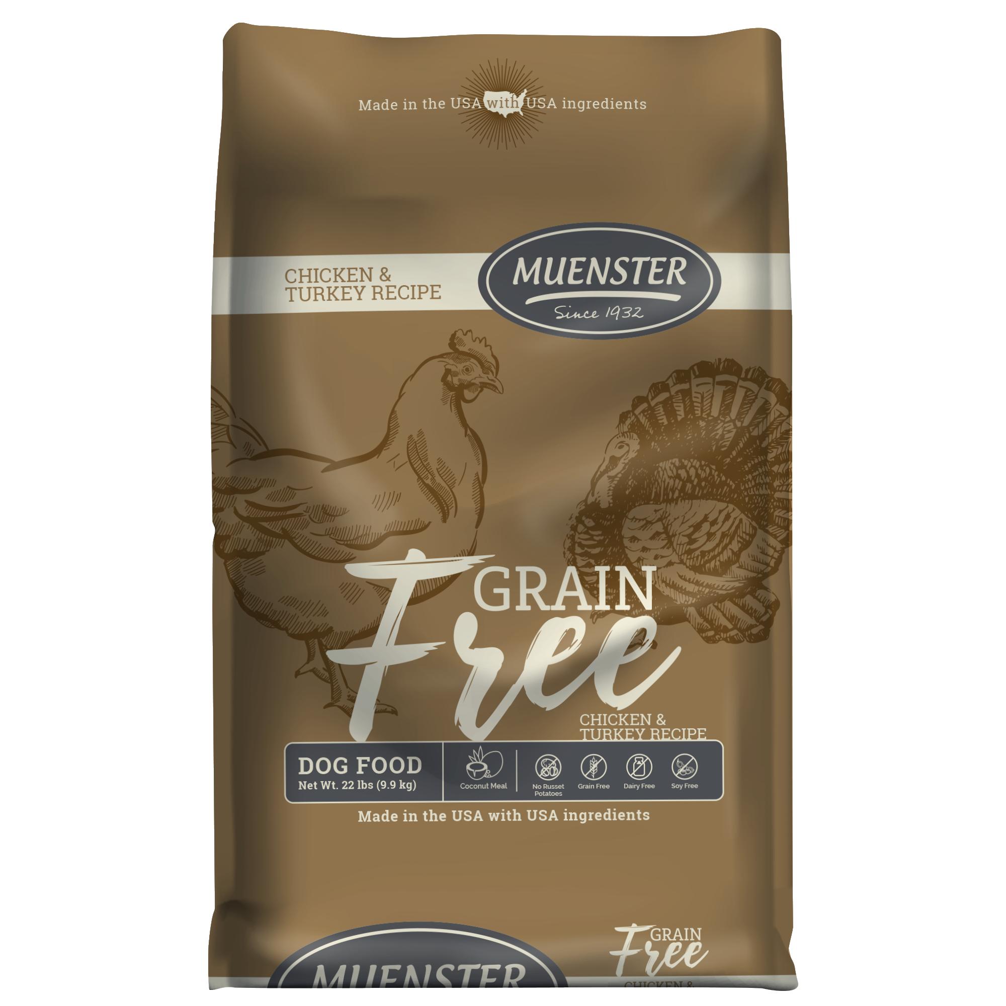 Grain Free Chicken & Turkey Recipe dry dog food, 22 lb bag