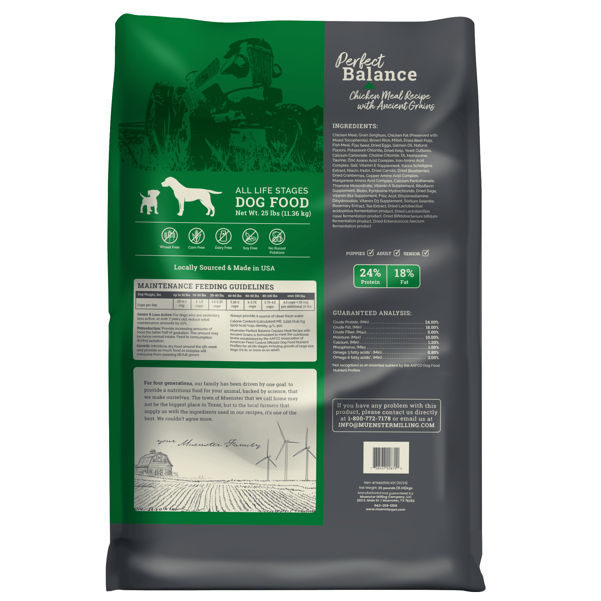 Muenster Perfect Balance Chicken Meal 22 lb