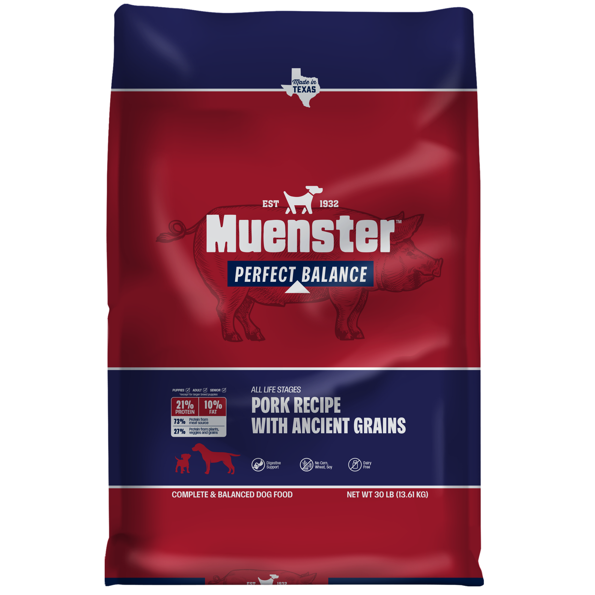 Muenster Perfect Balance Pork Recipe 30 lb bag