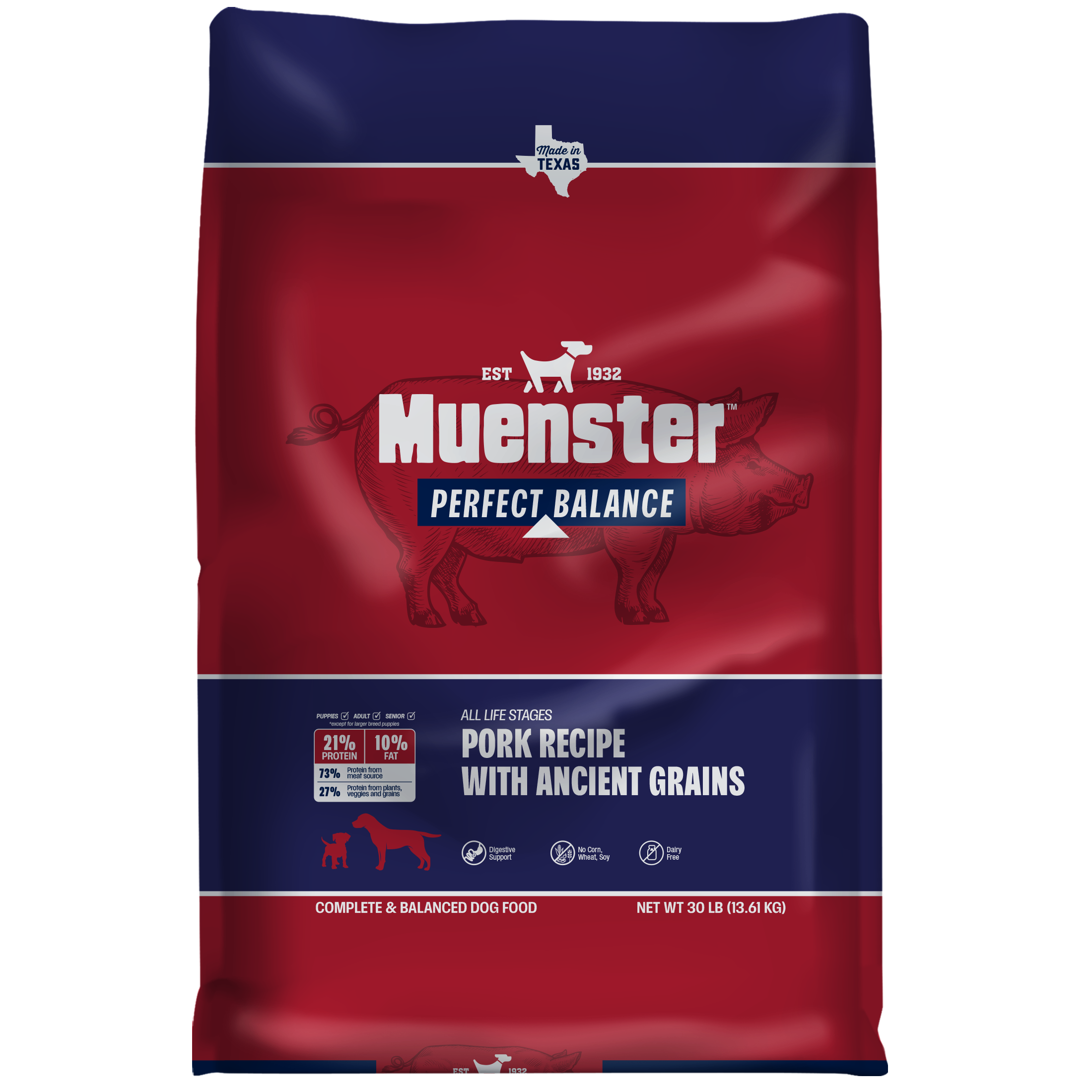 Muenster Perfect Balance Pork Recipe 30 lb bag