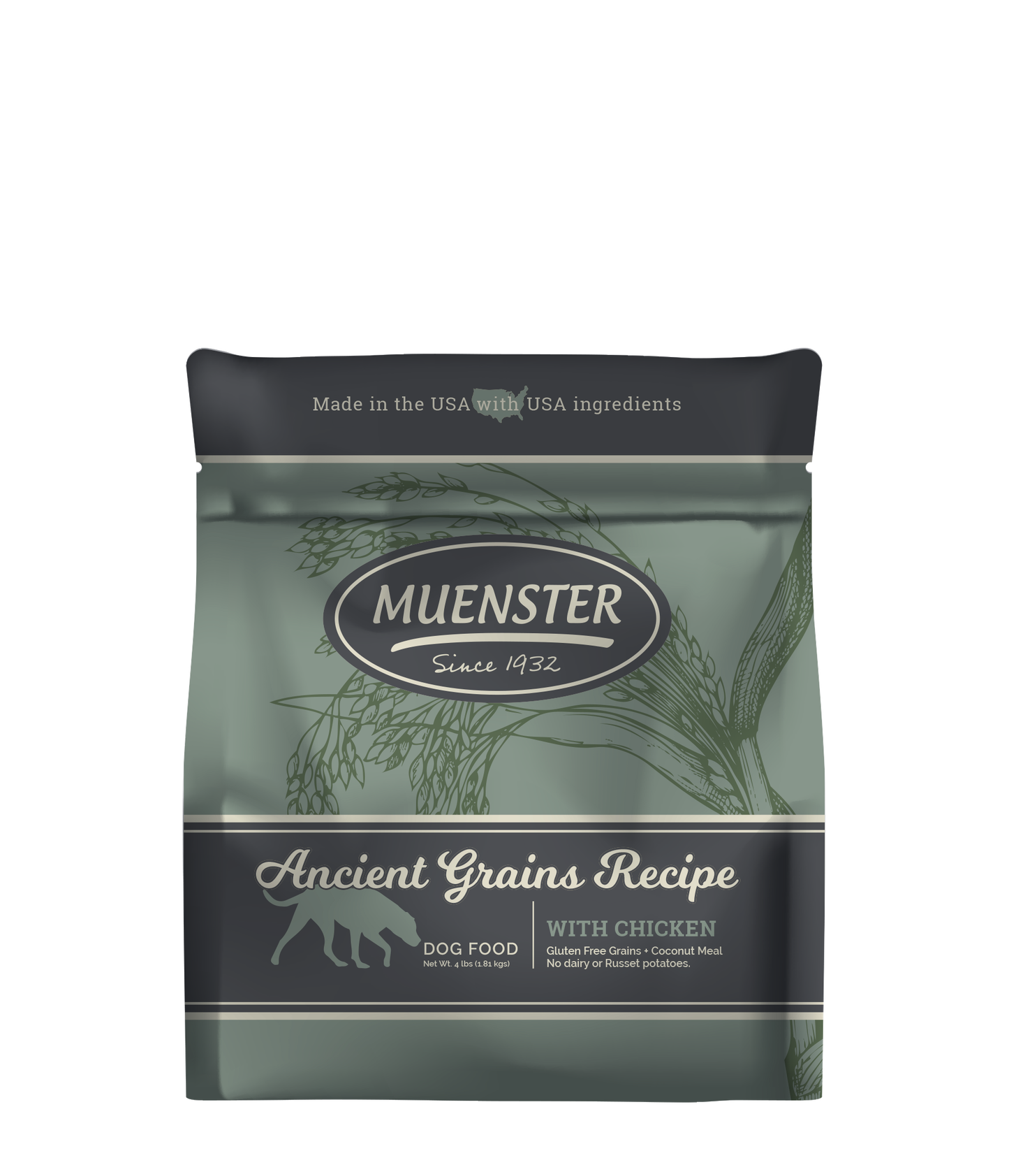 Muenster Ancient Grains Recipe with Chicken Dog Food