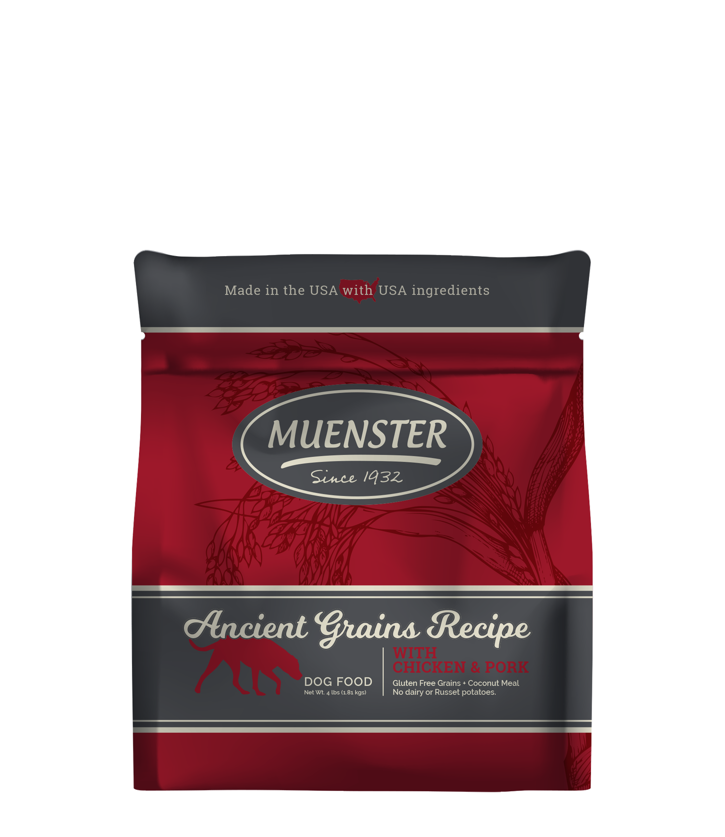 Muenster Ancient Grains Recipe with Chicken & Pork Dog Food