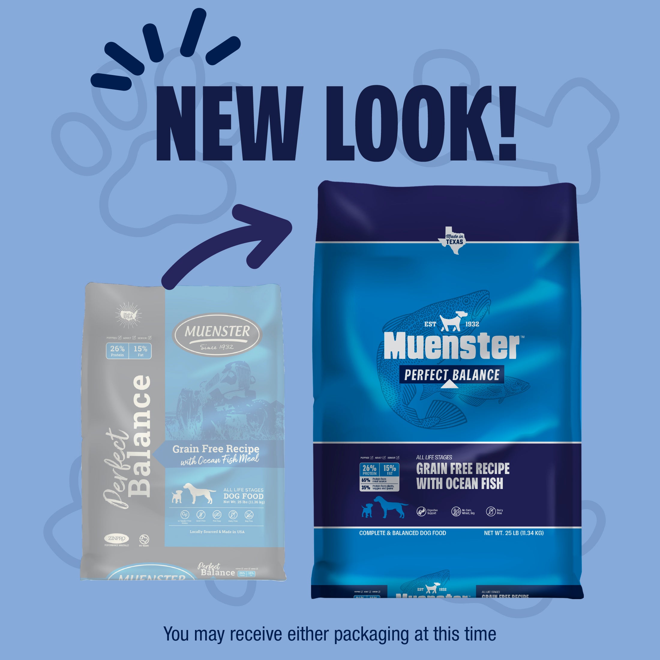 Perfect Balance Grain Free Recipe with Ocean Fish has a new look