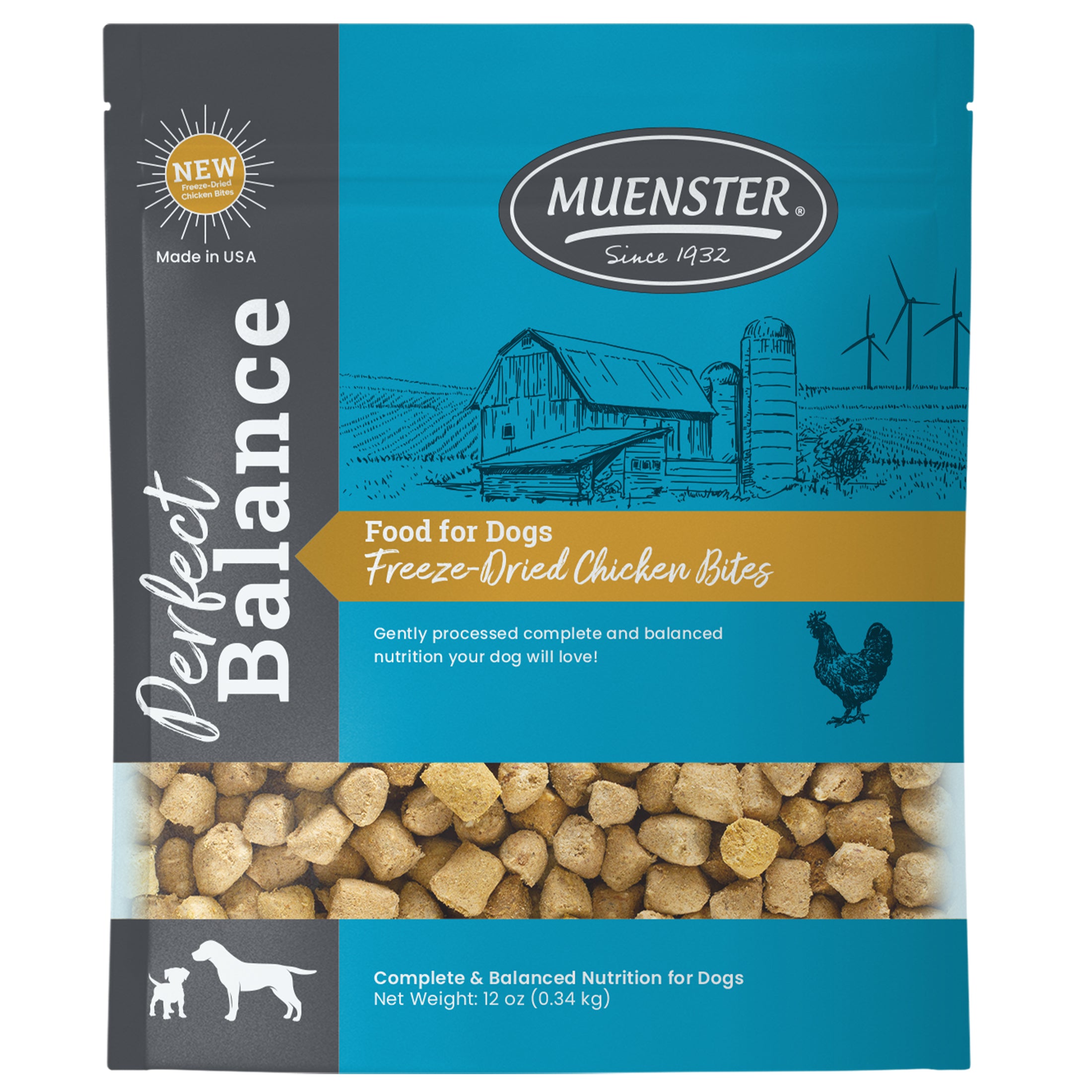 Perfect Balance Freeze-Dried Chicken Bites Complete & Balanced Dog Food, Treat and Topper