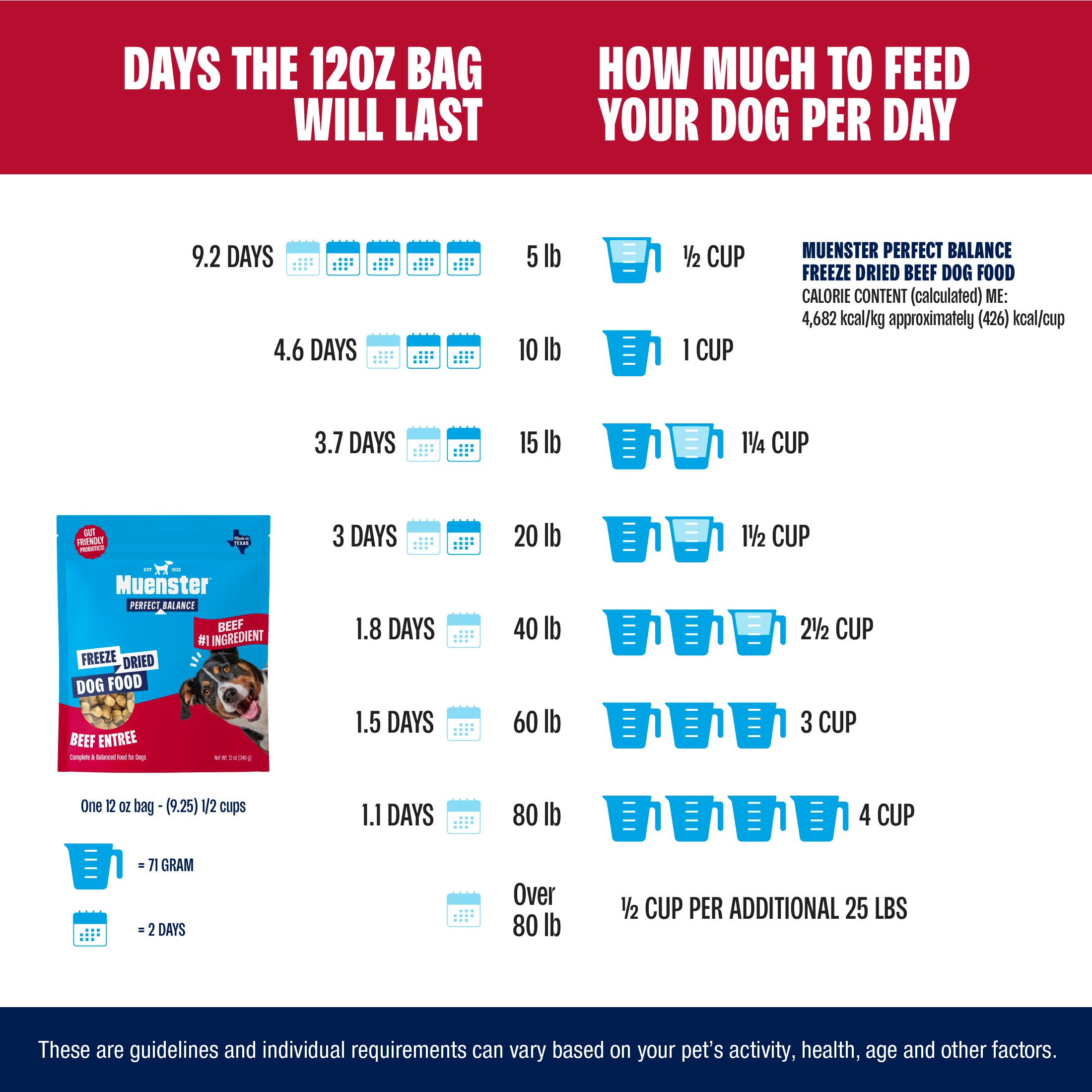 Perfect Balance Freeze-Dried Beef Bites Dog Food, Treat and Topper, 12 oz bag