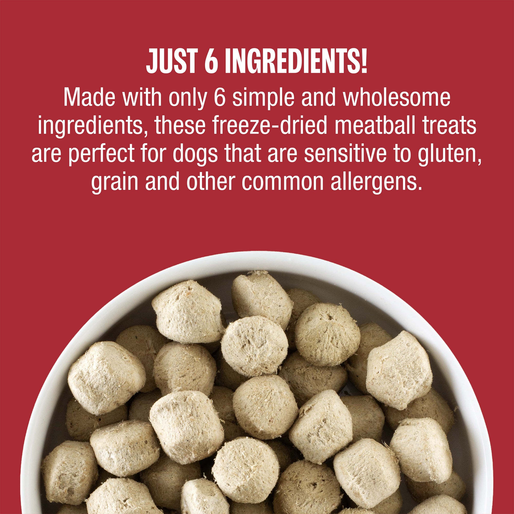 Beef Meatballs Freeze-Dried Dog Treats