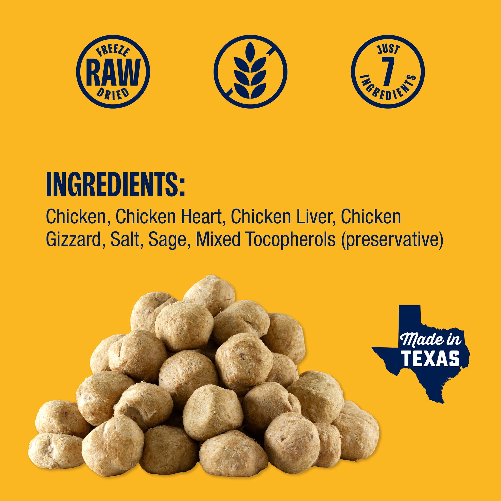 Chicken Meatballs Freeze-Dried Dog Treats