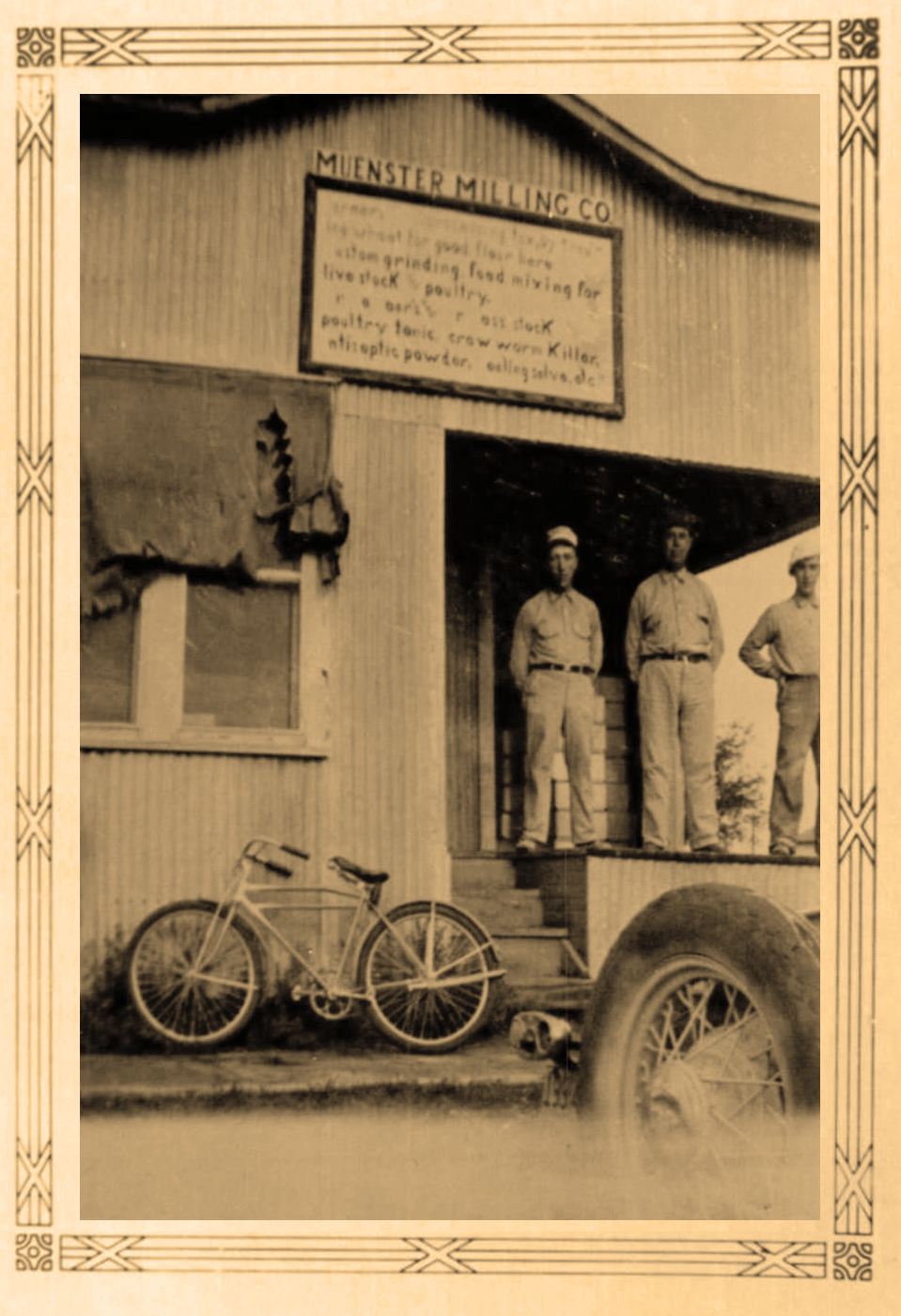 Joe Felderhoff at the original Muenster Milling Company