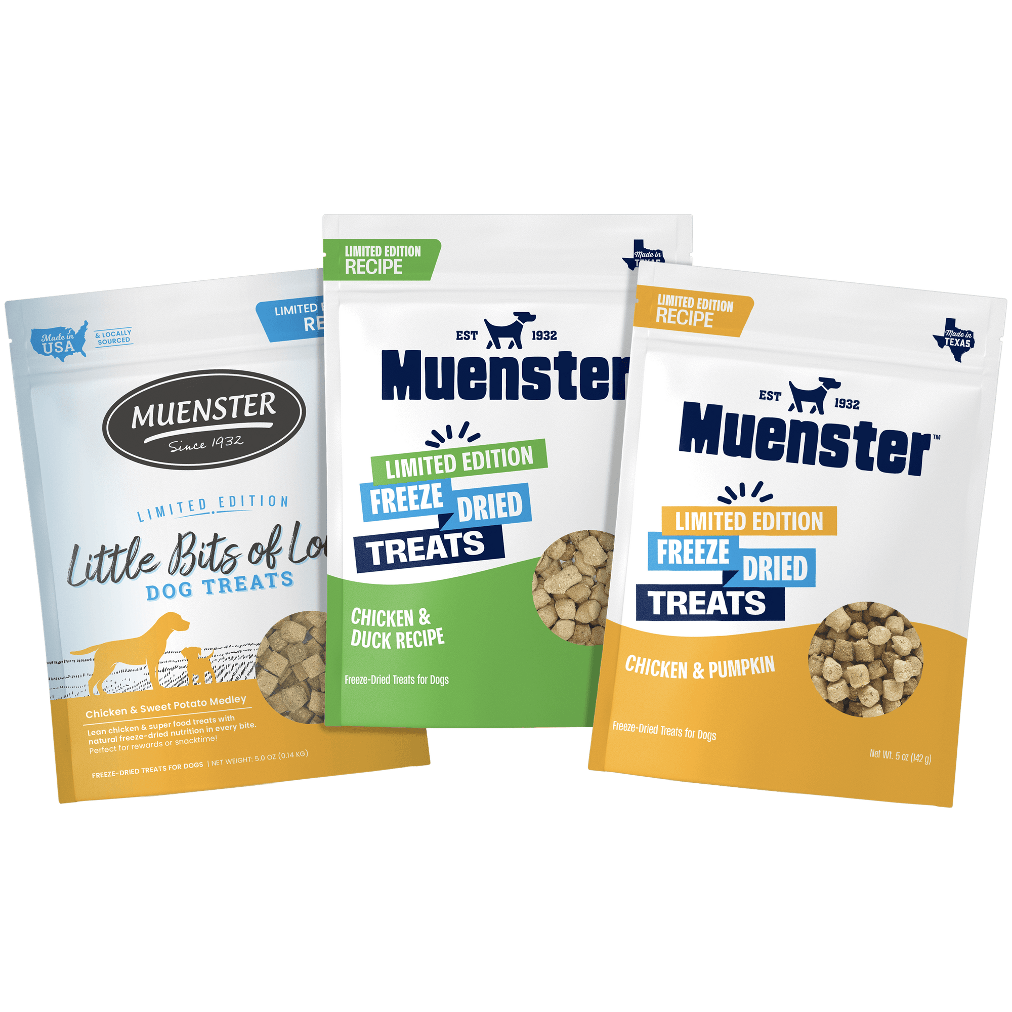 Limited Edition Chicken treats for dogs - 3 bags