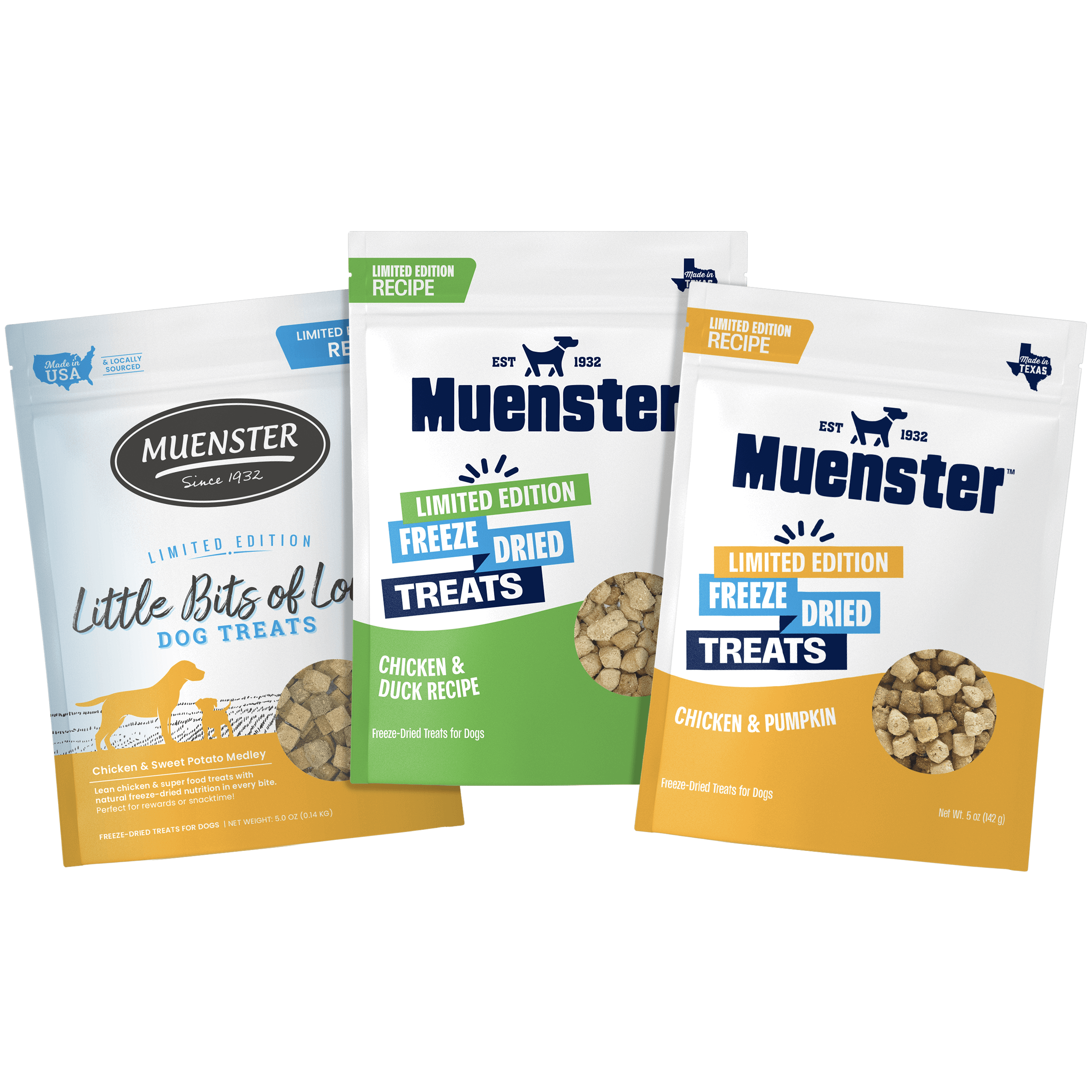 Limited Edition Chicken treats for dogs - 3 bags