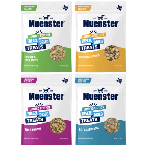 Muenster Limited Edition Dog Treats - pack of 4 bundle