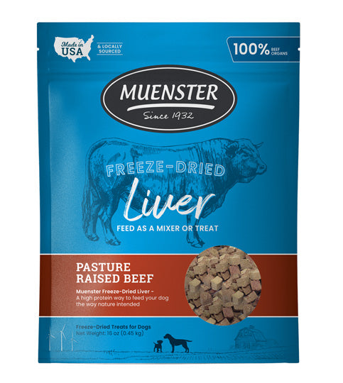 Muenster Freeze-Dried Beef Liver 16 oz