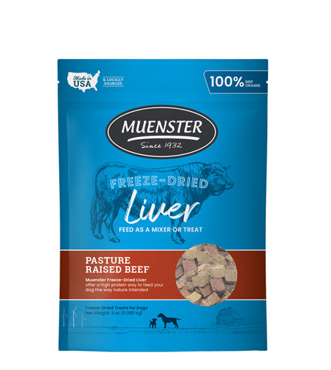 Muenster freeze-dried beef liver 3 oz