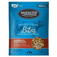 Beef Bites Freeze-Dried Complete & Balanced Food and Treats for Dogs