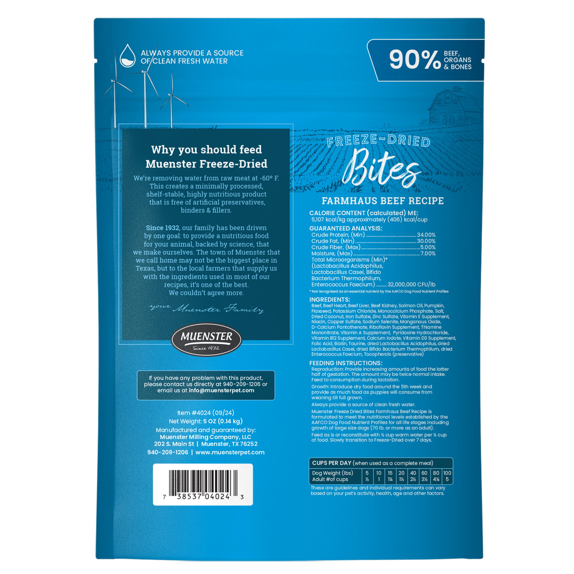 Freeze-Dried Beef Bites Complete & Balanced Food and Treats for Dogs