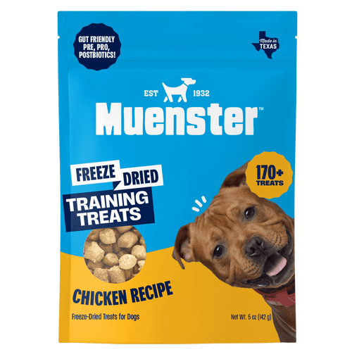 Muenster Freeze-Dried Complete & Balanced Chicken Bites Food, Treats, Topper, Mixer for Dogs