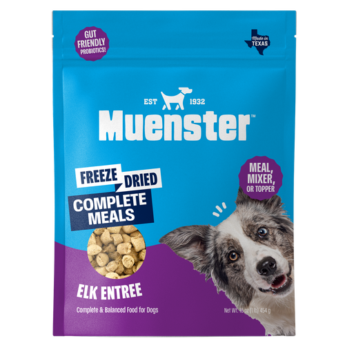 Elk Bites Freeze-Dried Complete & Balanced Food and Treats for Dogs, All Life Stages