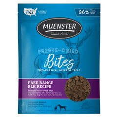 Freeze-Dried Elk Bites Complete & Balanced Food and Treat for Dogs