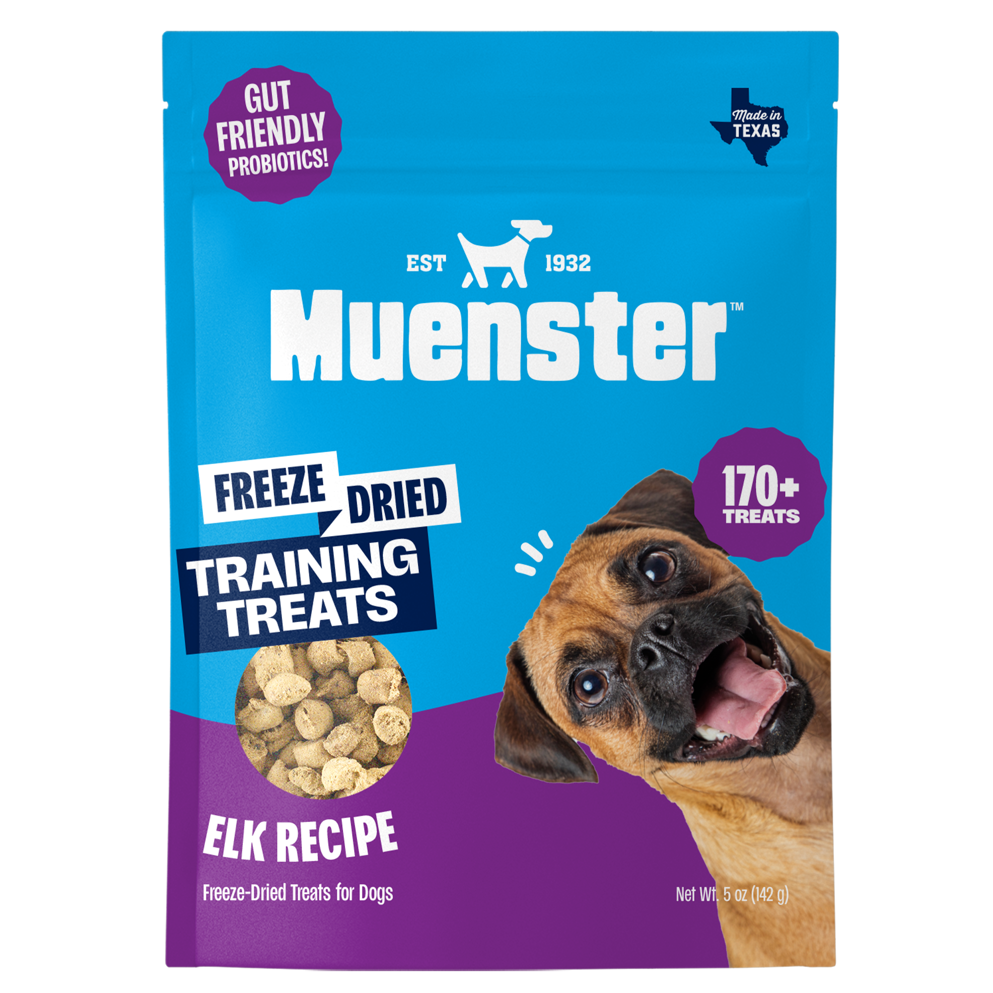 Elk Bites Freeze-Dried Complete & Balanced Food and Treats for Dogs, All Life Stages