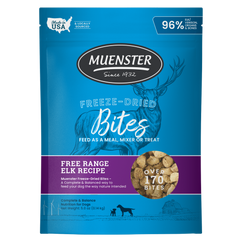 Elk Bites Freeze-Dried Complete & Balanced Food and Treats for Dogs