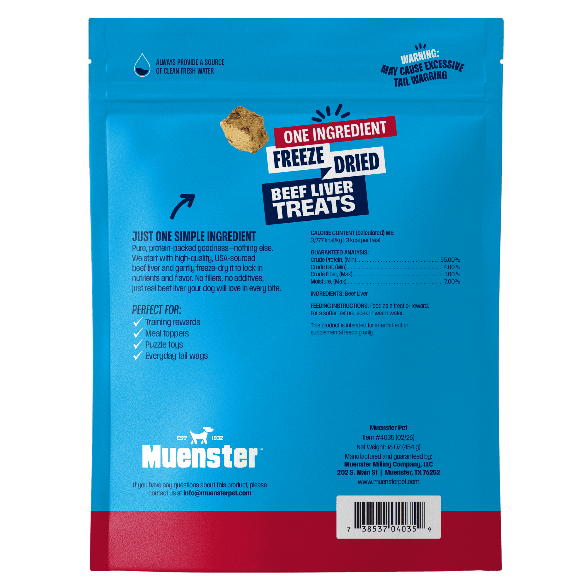 Beef liver bag back