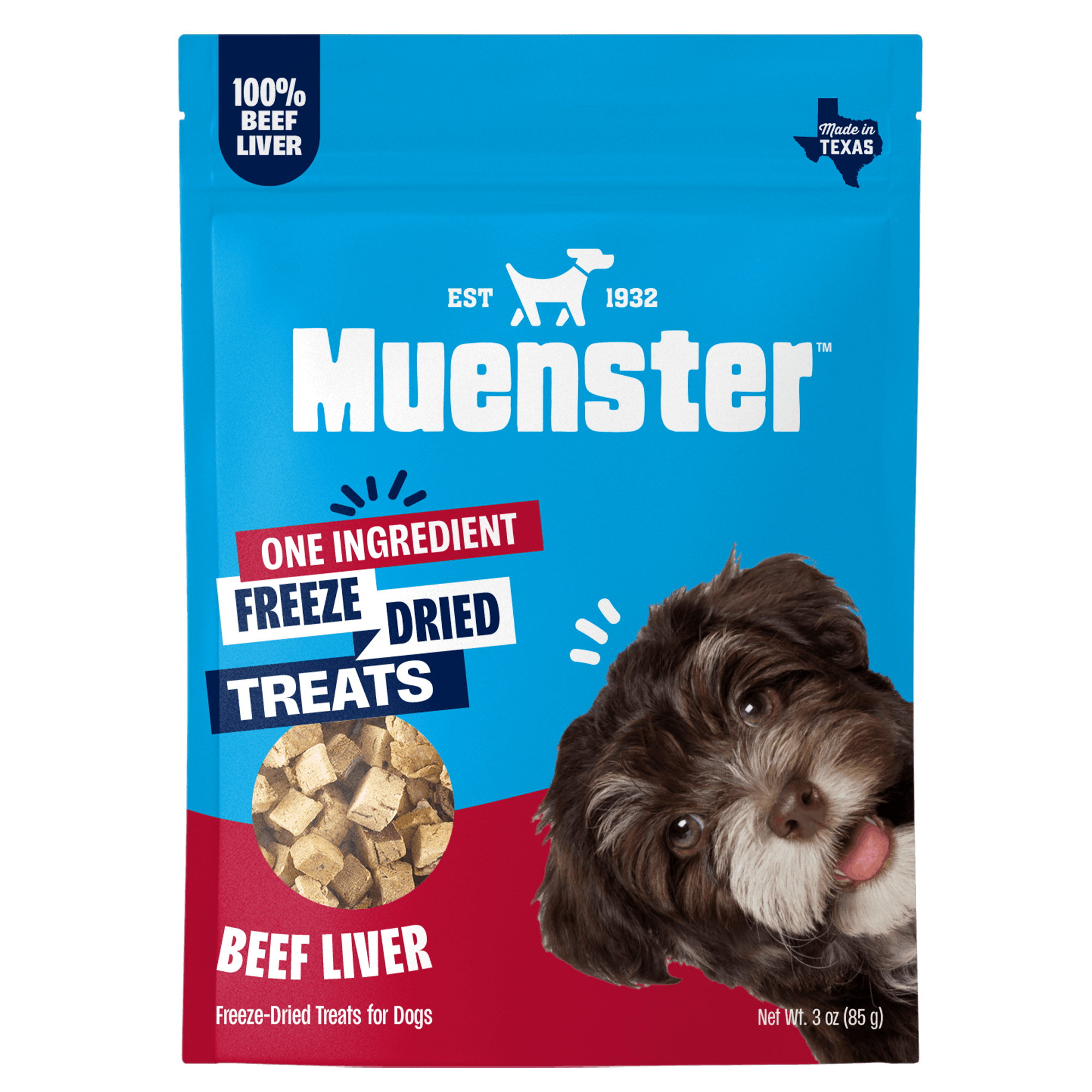 Muenster freeze-dried beef liver dog treats