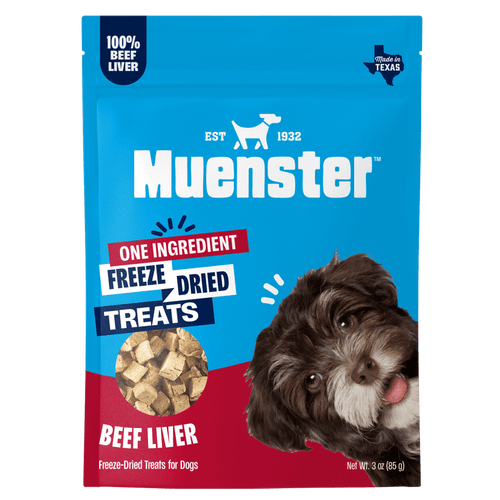 Muenster freeze-dried beef liver dog treats