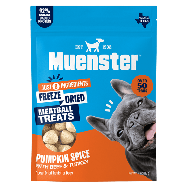 Freeze-Dried Beef & Turkey Pumpkin Spice Meatballs Dog Treats
