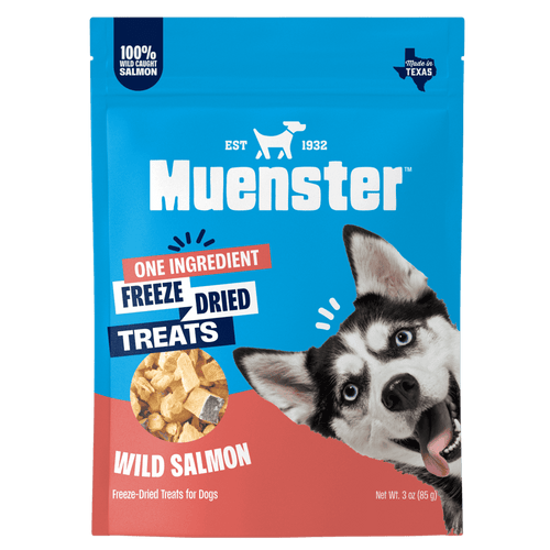 Muenster Freeze Dried dog treats one ingredient salmon