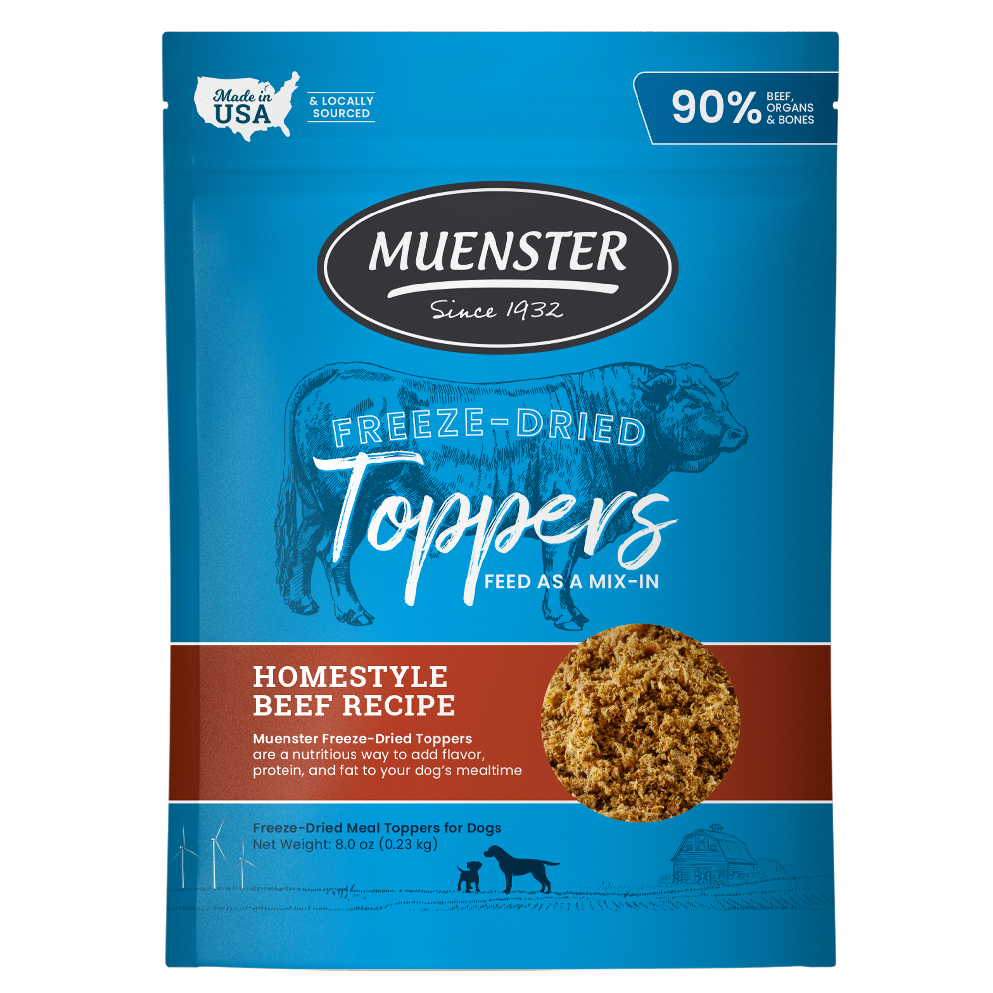 Muenster Freeze-Dried Beef Toppers 