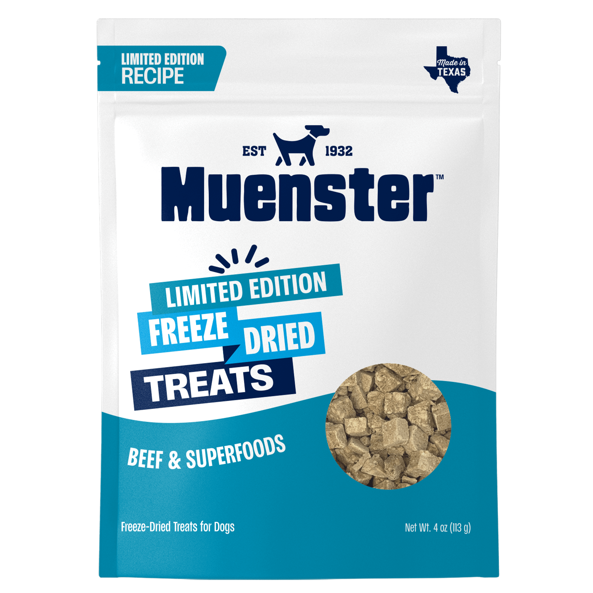Muenster Limited Edition Freeze-Dried dog treats Beef & Superfoods