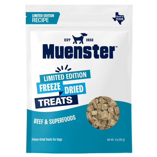 Muenster Limited Edition Freeze-Dried dog treats Beef & Superfoods