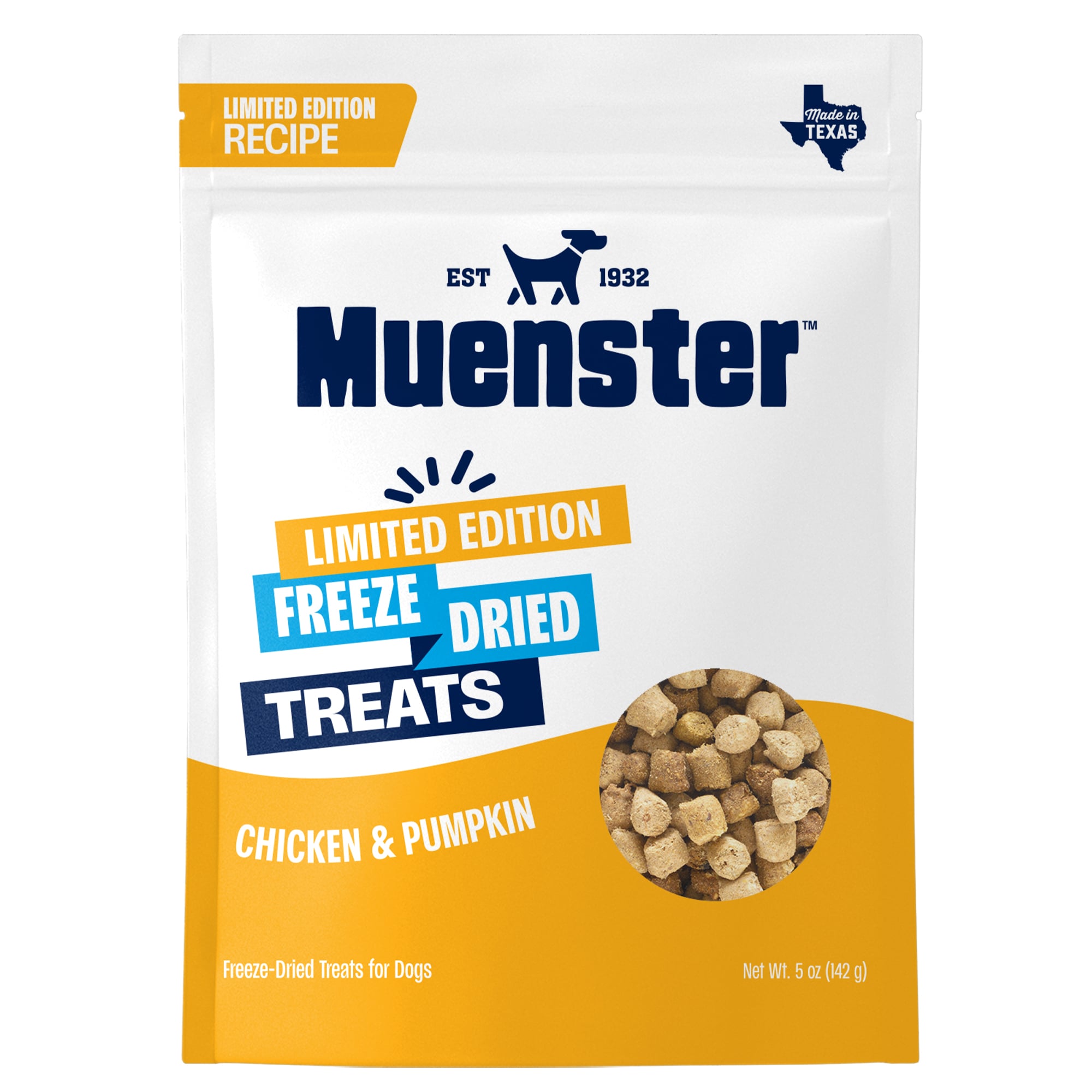 Muenster Pet Chicken and Pumpkin Freeze Dried Treats Dog