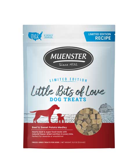 Limited Edition Freeze-Dried Little Bits of Love Treats - Beef & Sweet Potato Medley