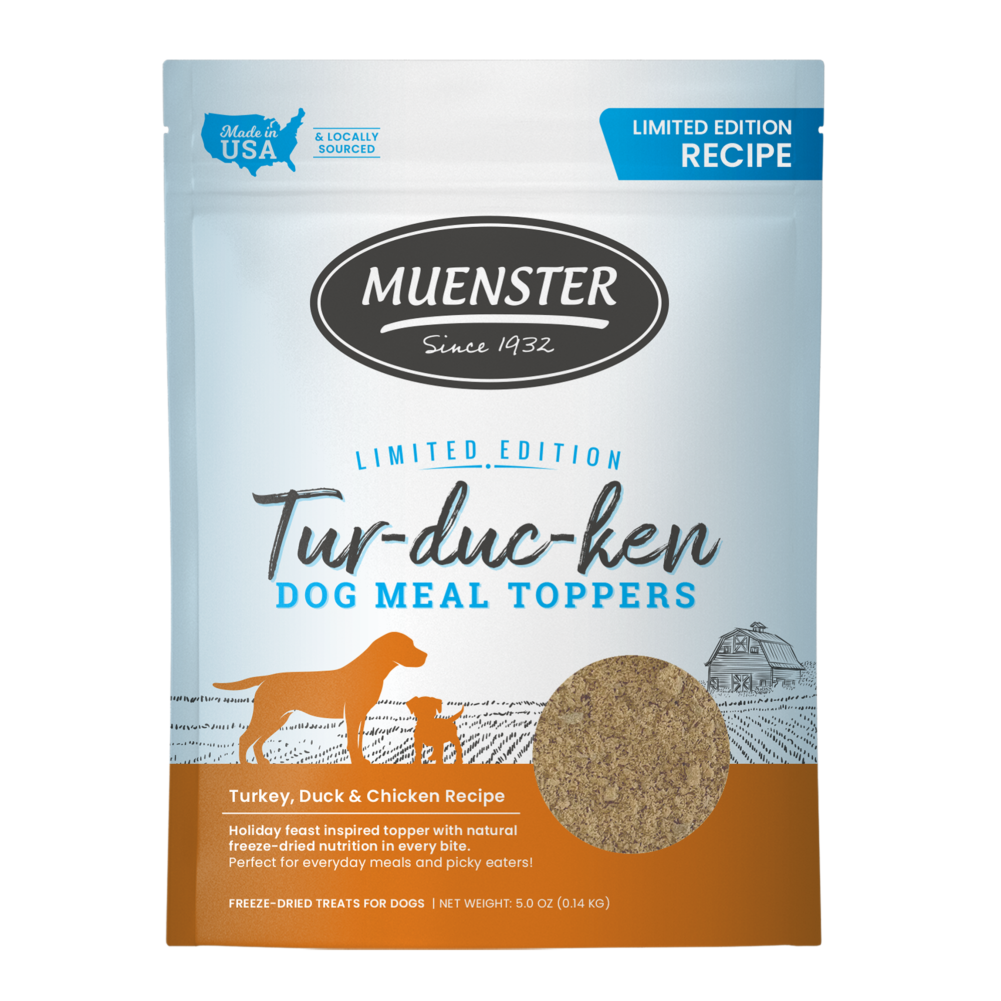 Limited Edition Freeze-Dried Tur-duc-ken Dog Meal Topper
