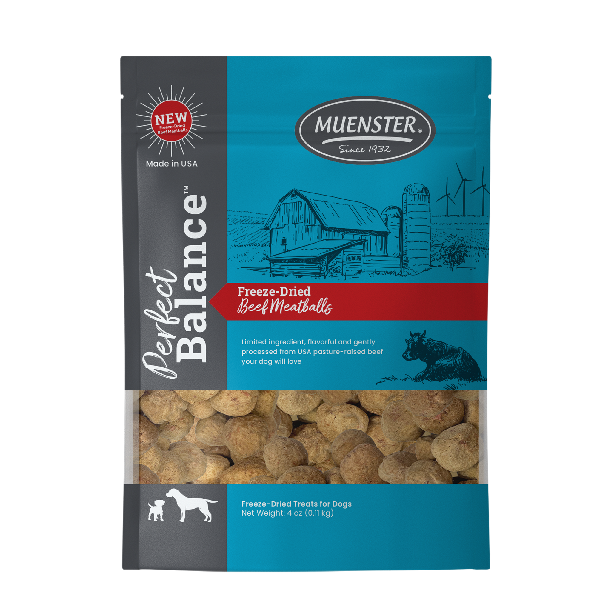 Perfect Balance Freeze-Dried Beef Meatballs Treats for dogs