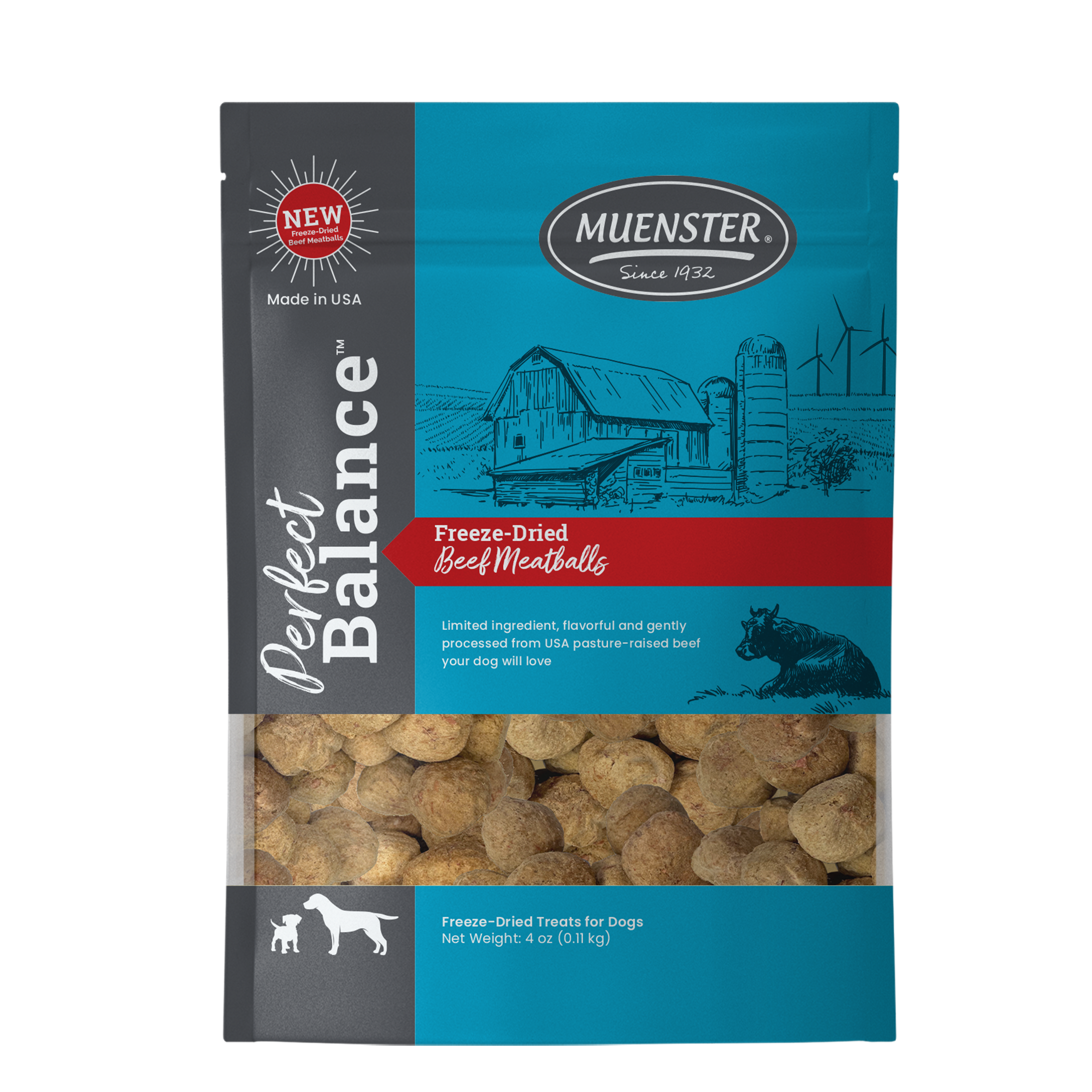 Perfect Balance Freeze-Dried Beef Meatballs Treats for dogs