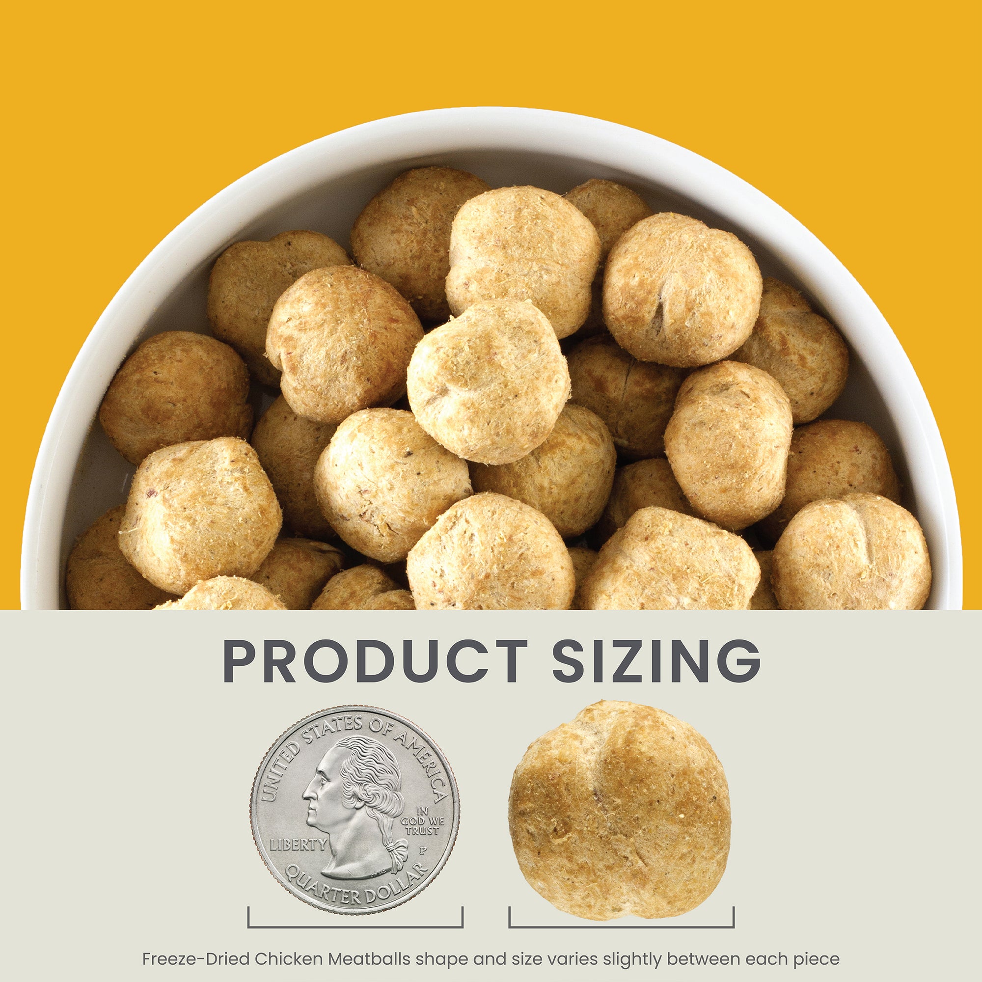Freeze-Dried Chicken Meatballs Dog Treats